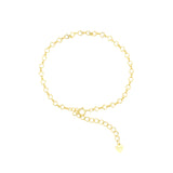 925 Zilver Armband Met Hartvormige Schakeltjes Goud