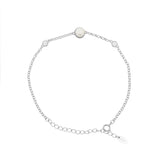 925 Zilver Armband Met Parel En Zirkonia  Zilver