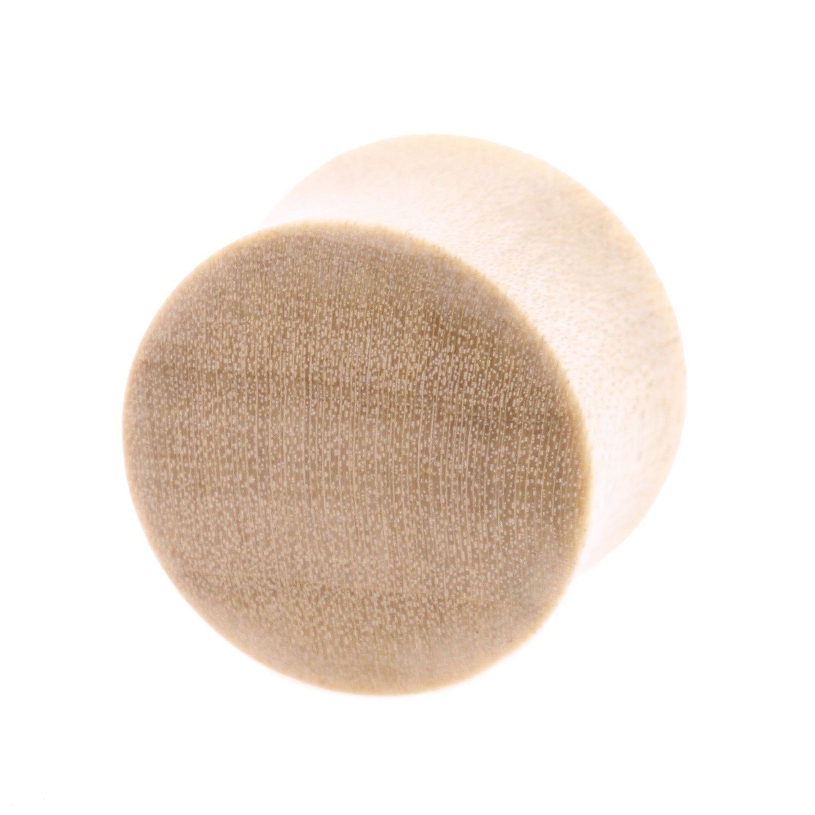 Wood Domed Plug - Crocodile  Light Brown