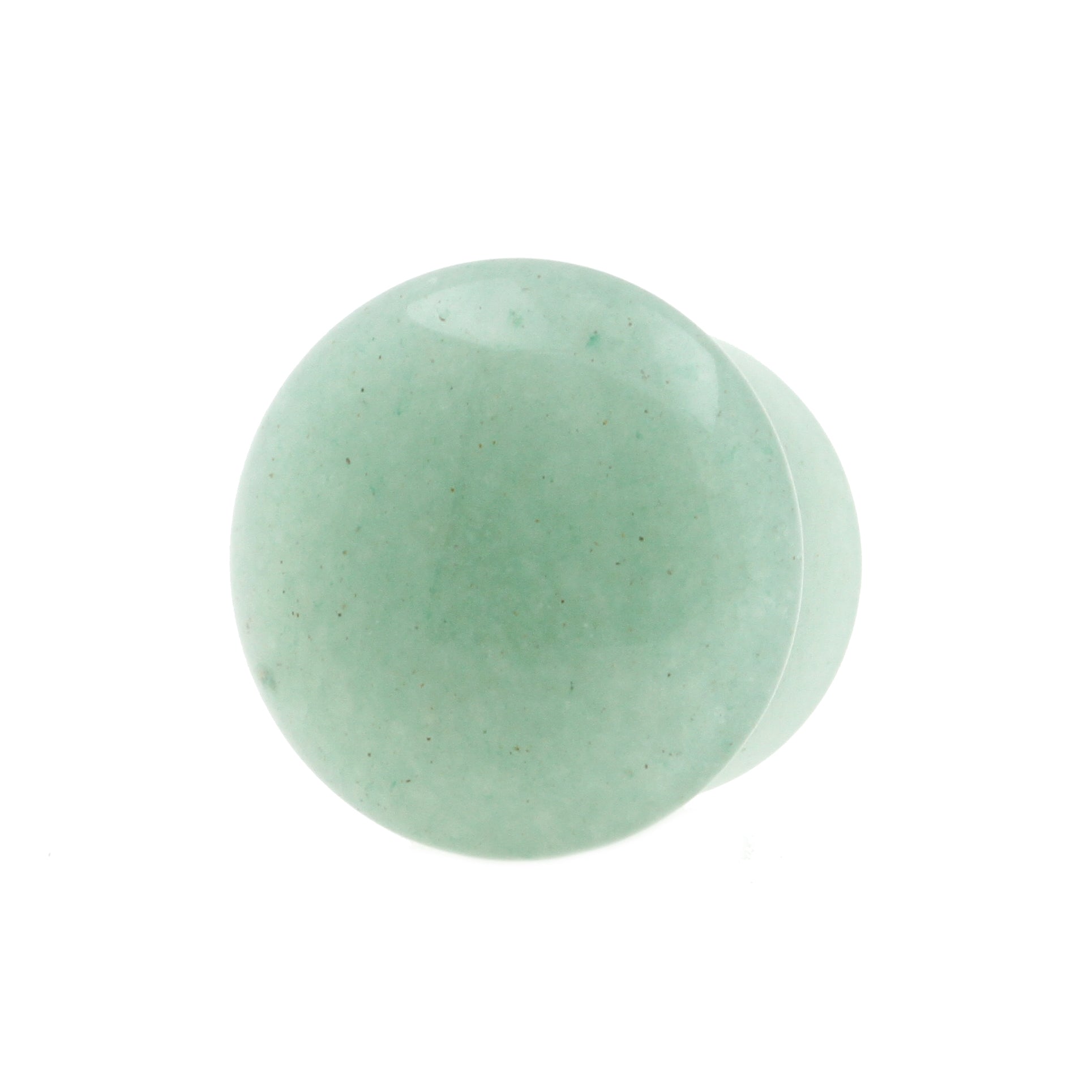 Stone Single Flared Aventurine Plug Green