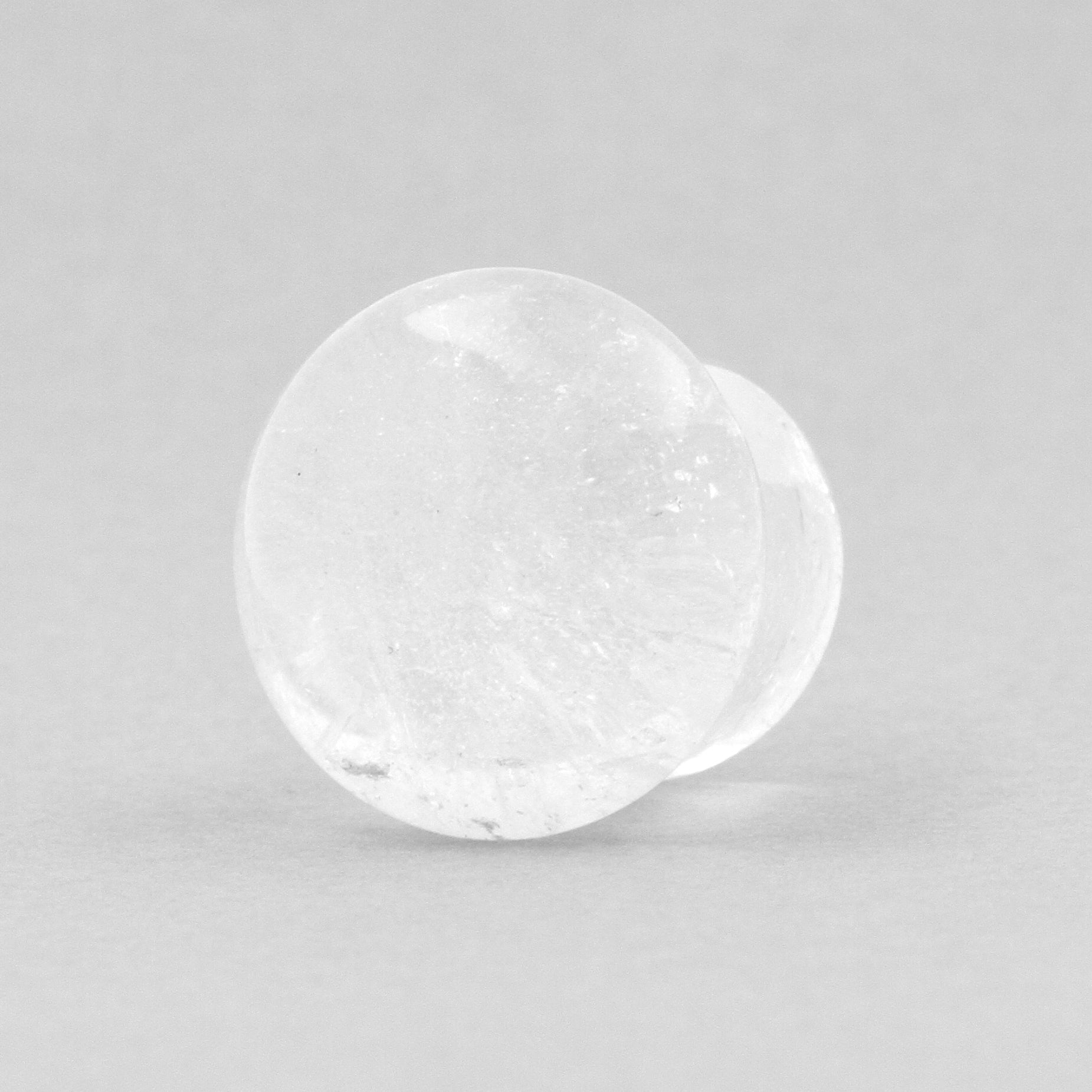 Stone Single Flared Crystal Plug Clear