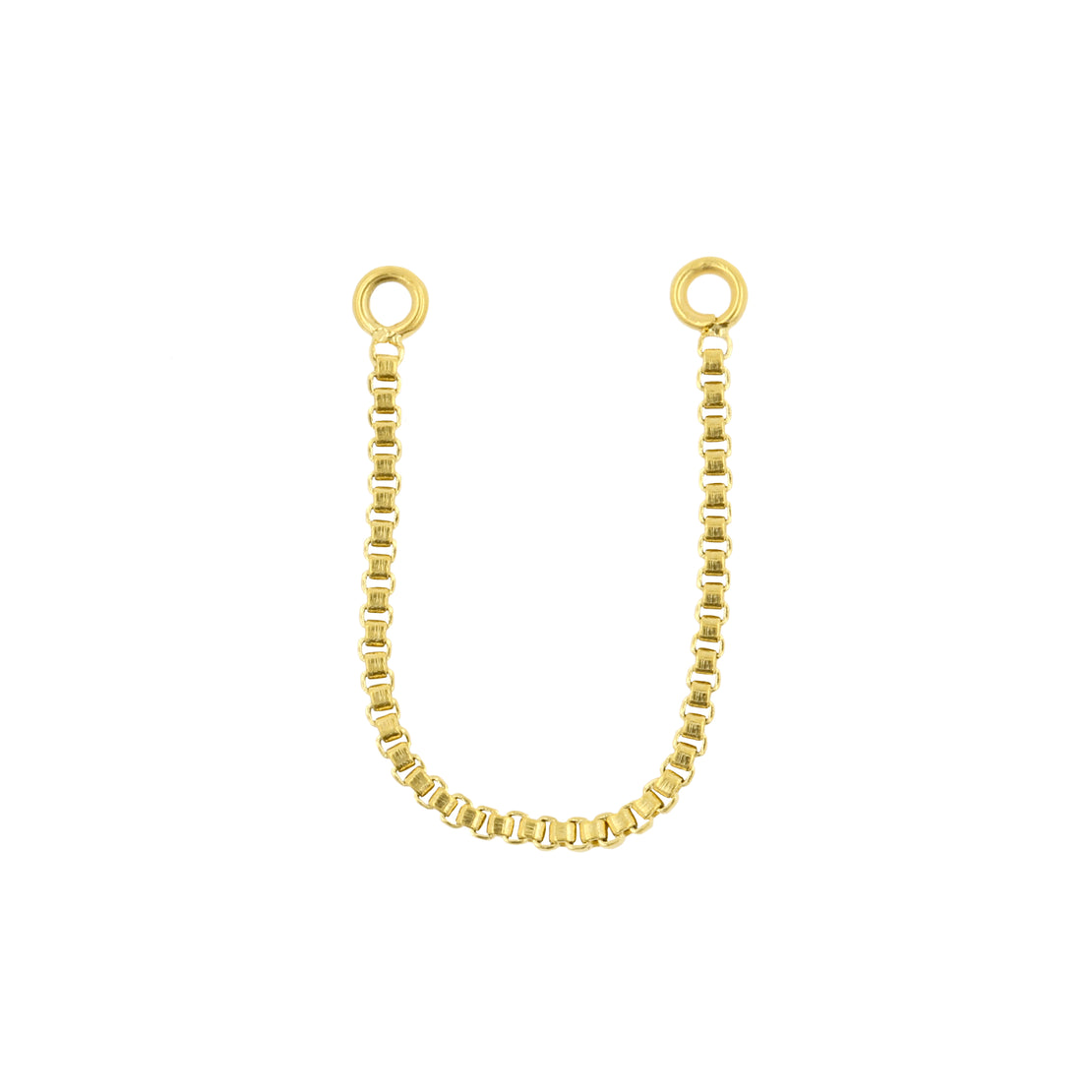 Surgical Steel Piercing Chain Gold