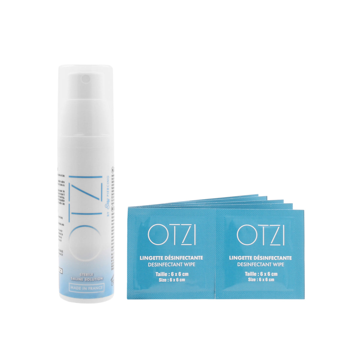 Otzi by Easypiercing - Saline Solution - 10 Alcohol Wipes