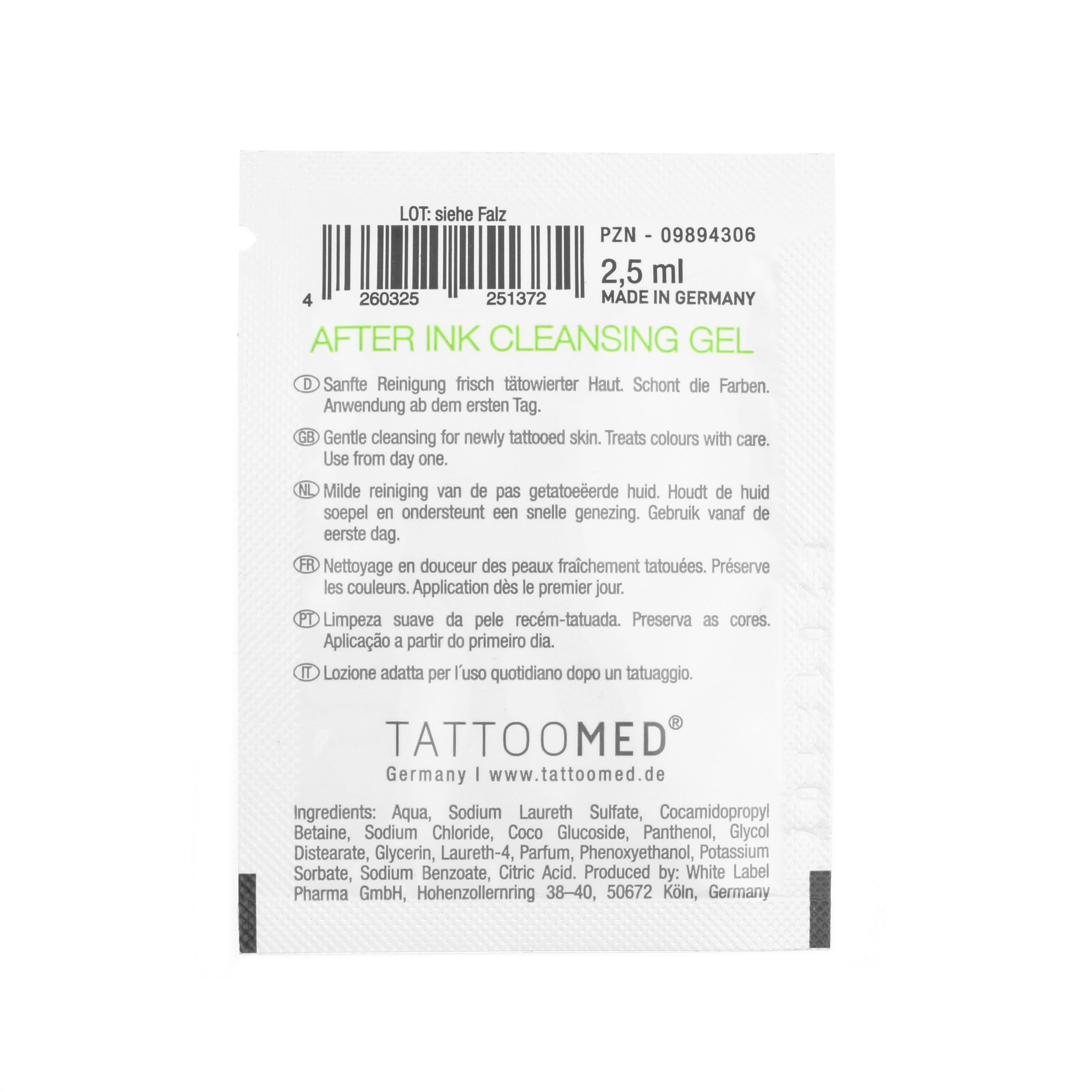 TattooMed - Sachet Cleansing Gel