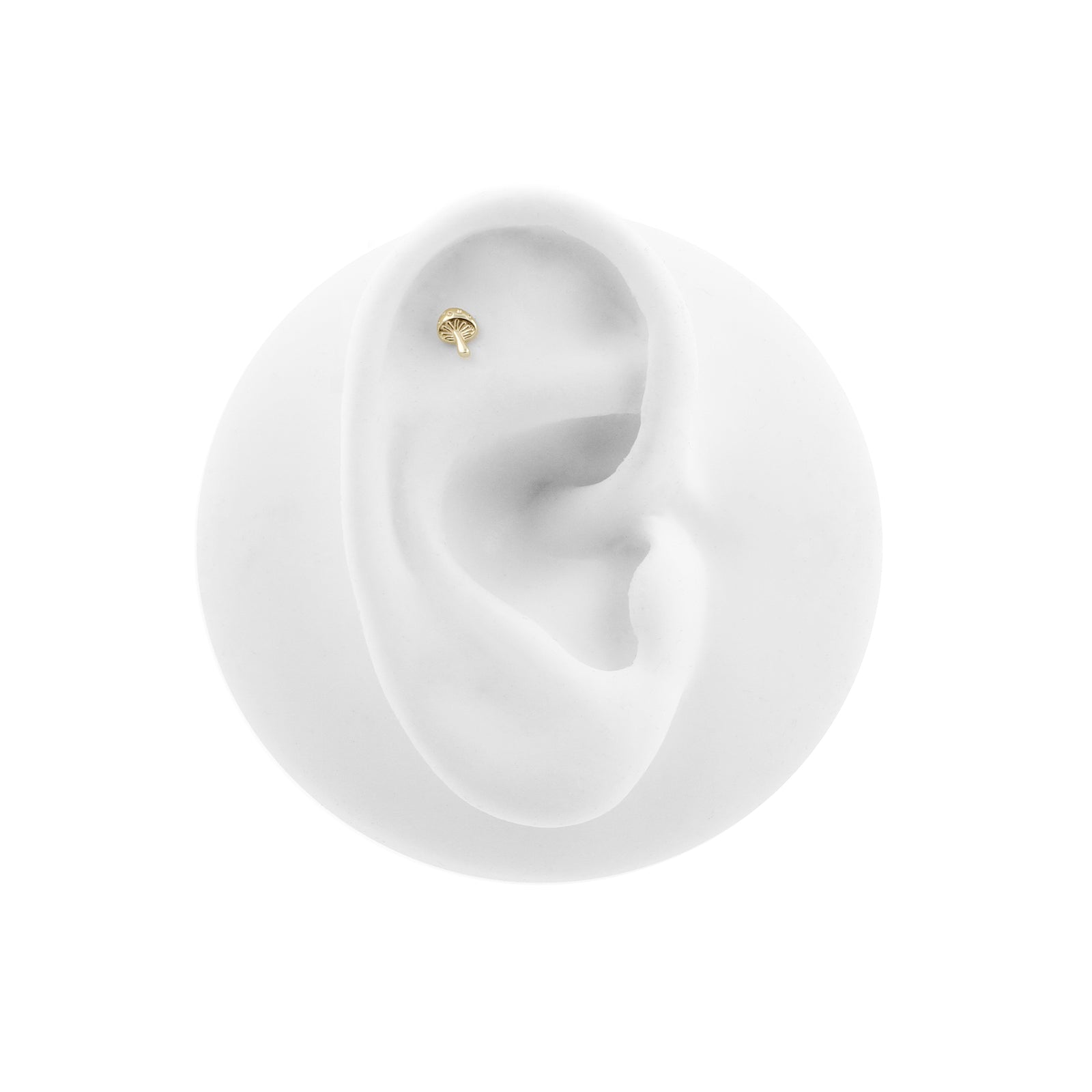 14 Karaats Gouden Paddenstoel