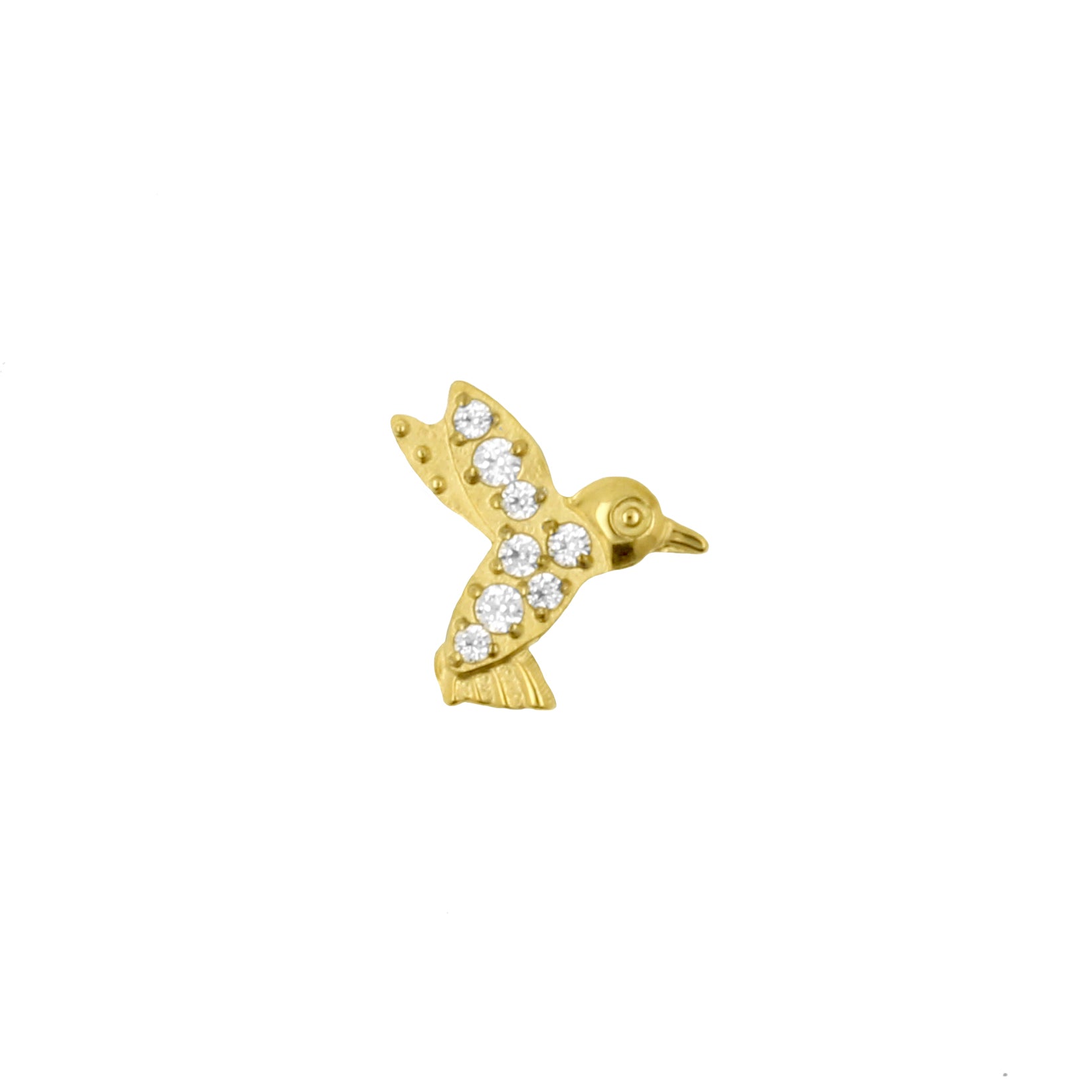 Titanium Zirconia Hummingbird Gold