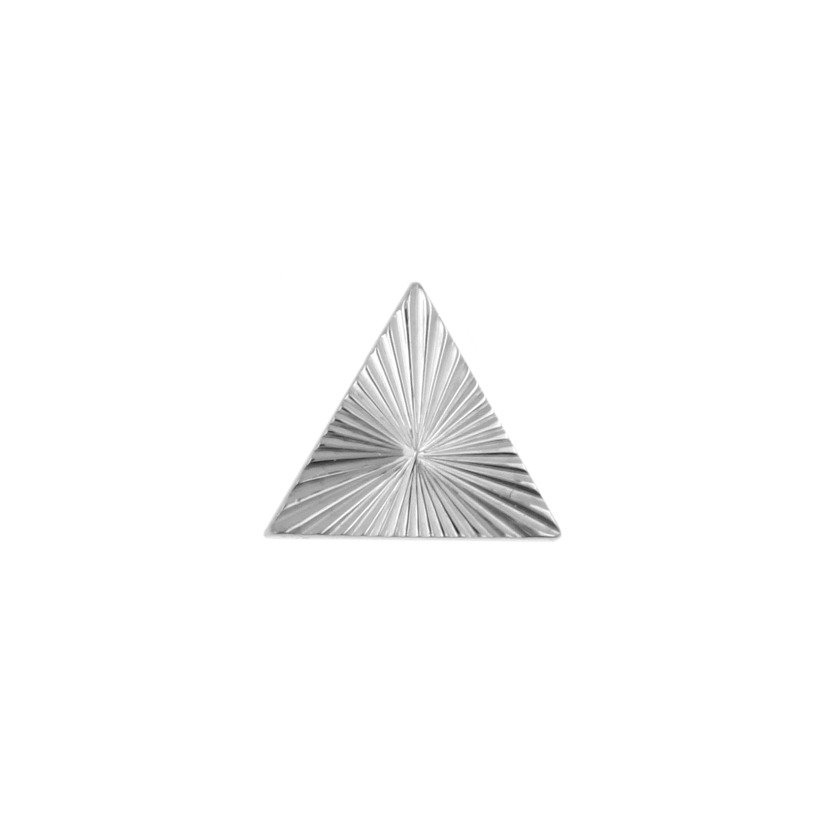 Titanium Sunburst Triangle - Silver