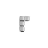Titanium Tetromino - L -  Zilver