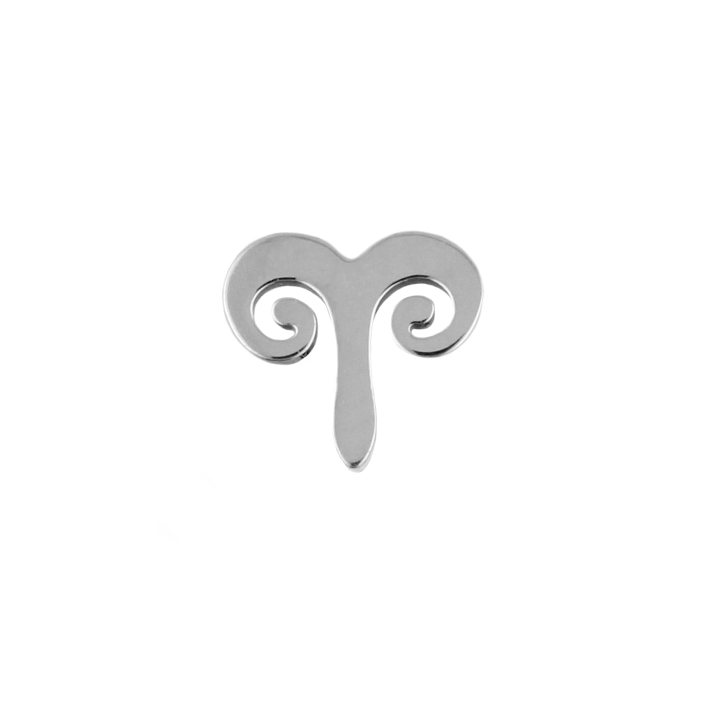 Titanium Zodiac Sign Aries Silver