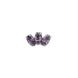 Titanium Zirkonia Cluster Top - Purple