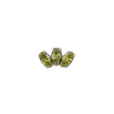 Titanium Zirkonia Cluster Top - Moss Green