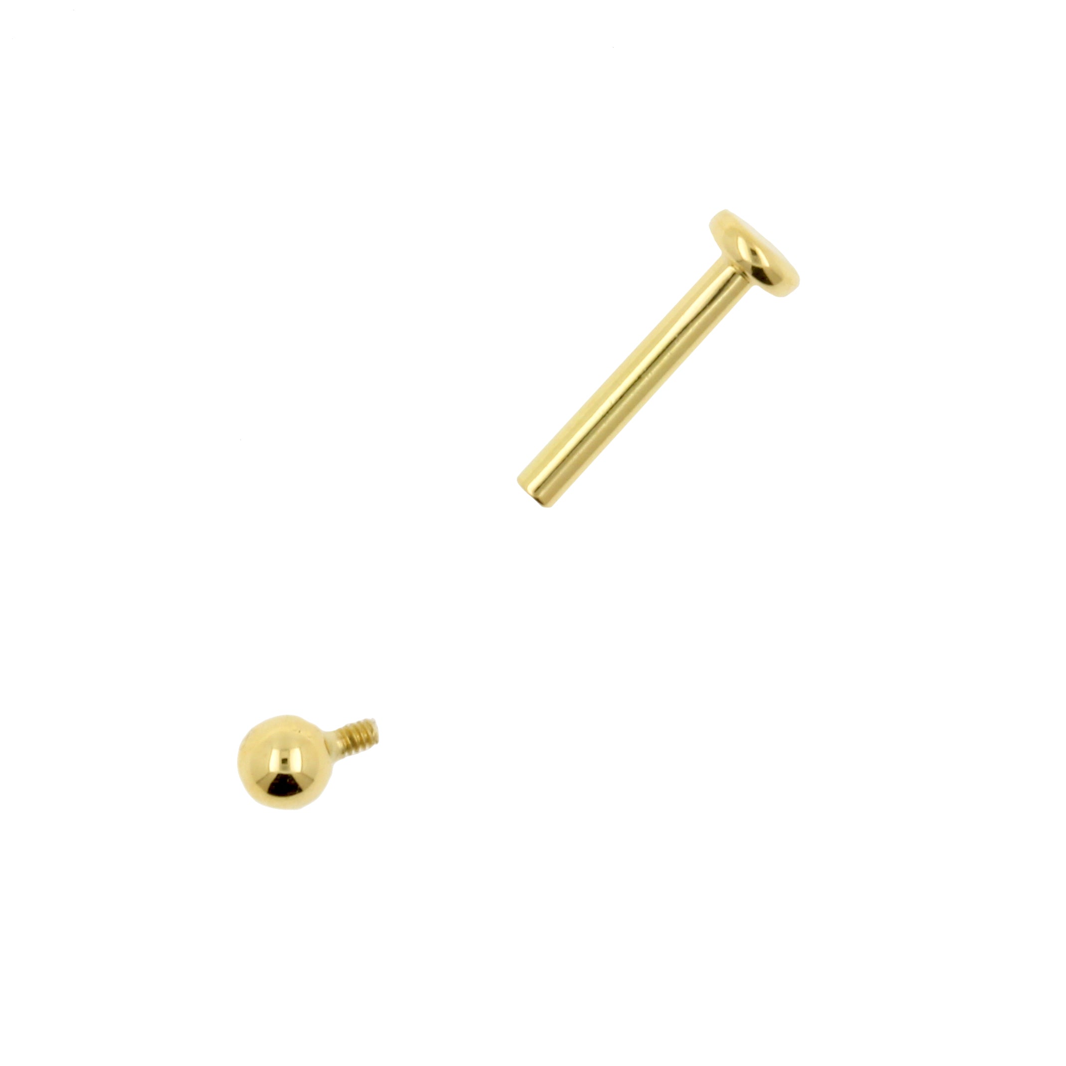 18 Karat Gold Labret Stud