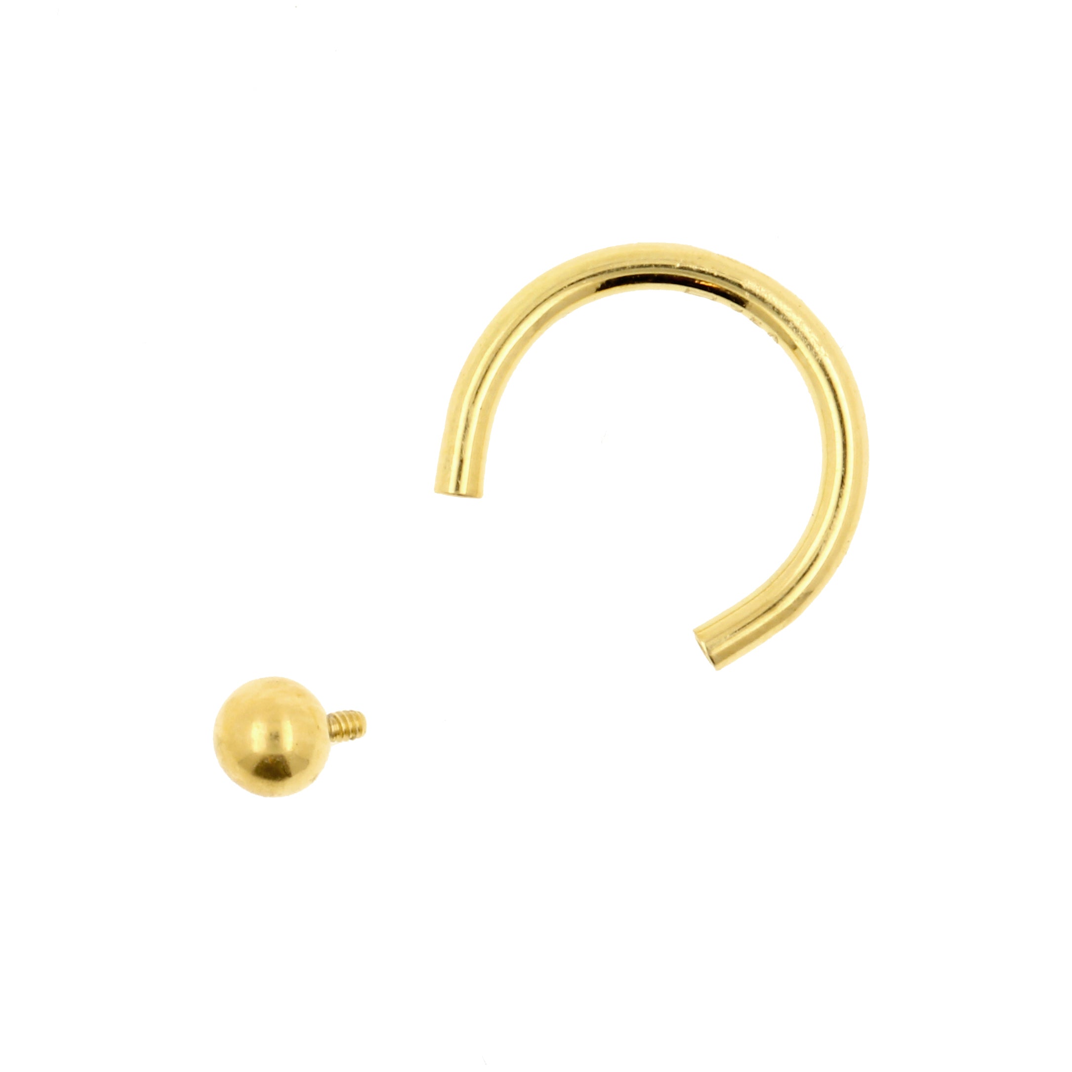 18 Karaats Gouden Circular Staafje