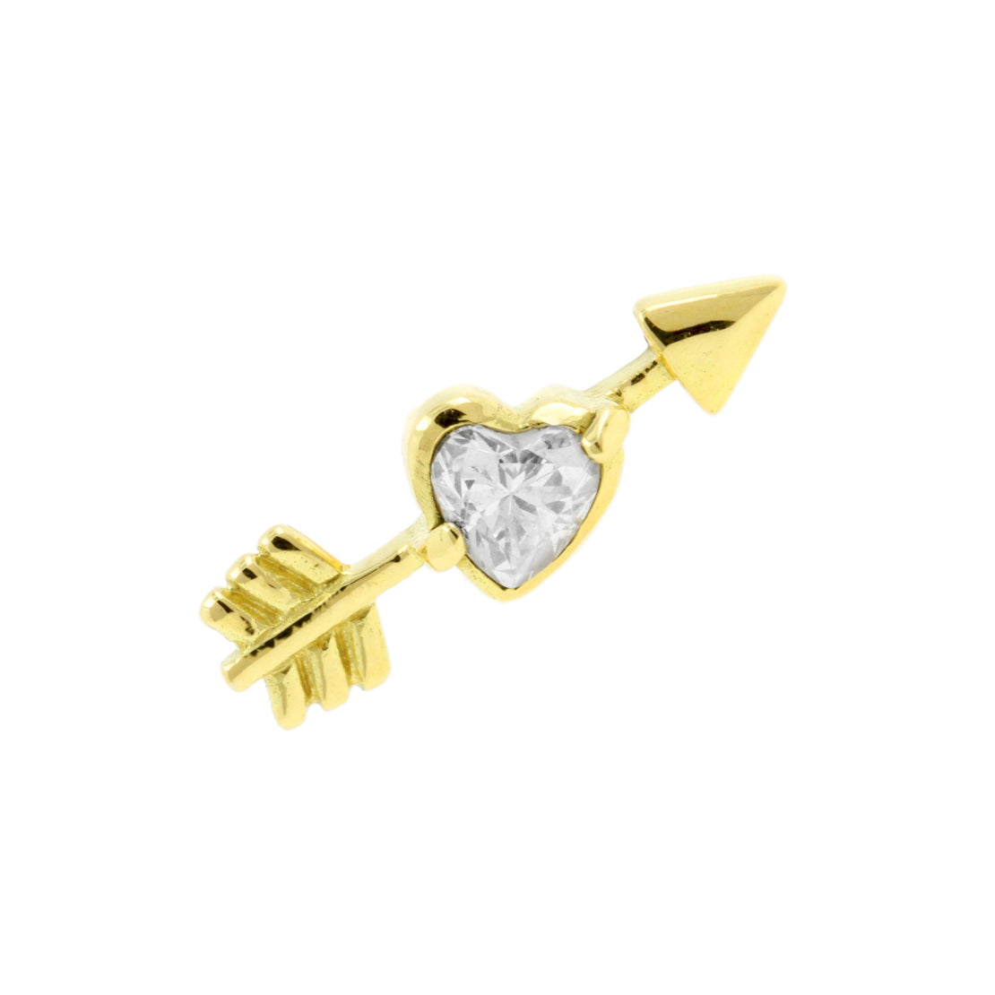 18 Karat Gold Cupid's Heart