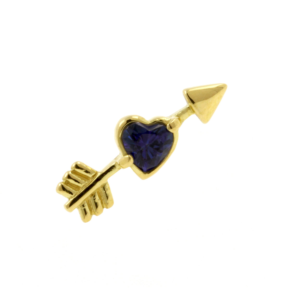 18 Karaats Goud Gouden Topaas Cupid's Heart