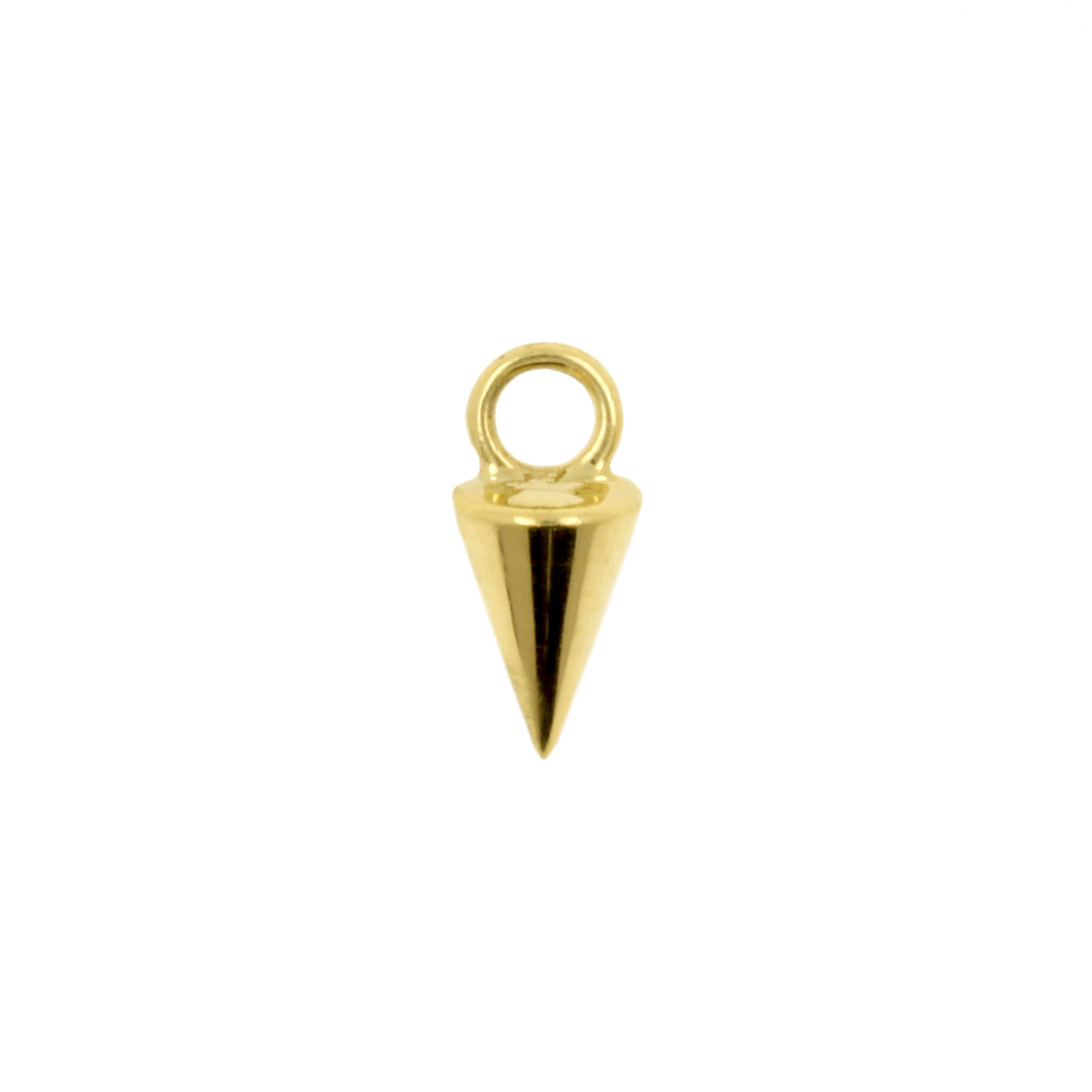 18 Karaats Gouden Click Ring Bedel - Spike