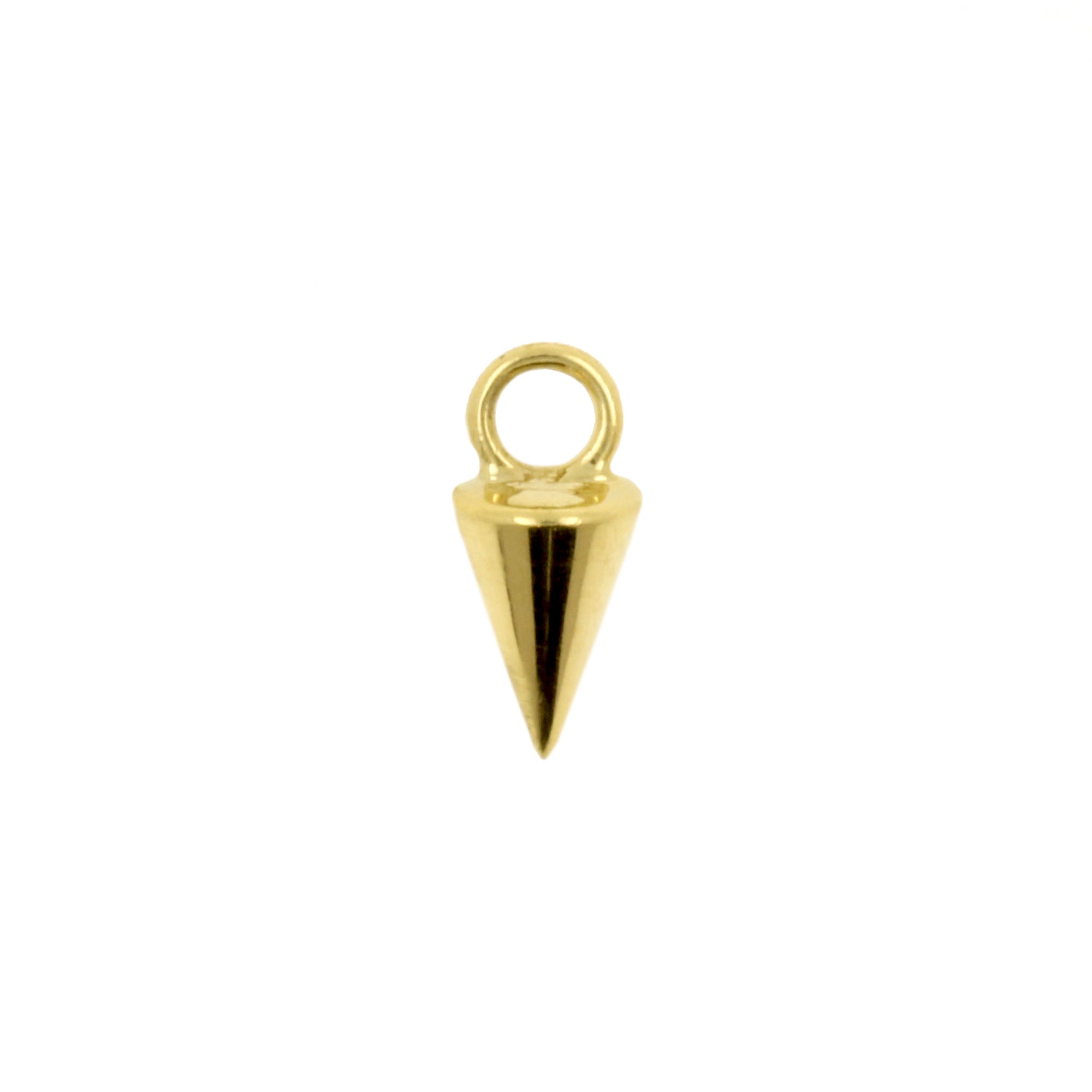 18 Karaats Gouden Click Ring Bedel - Spike