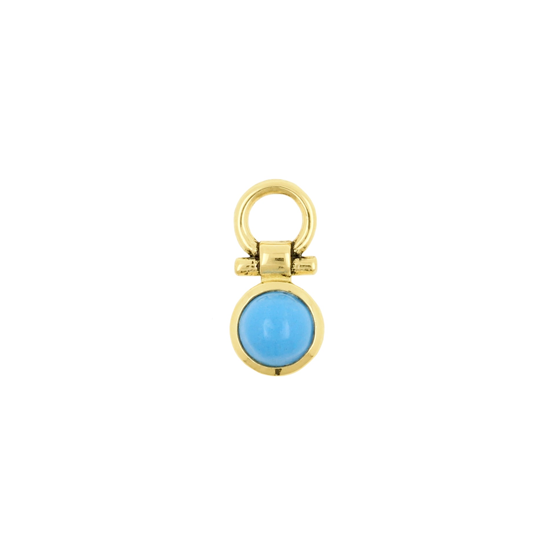18 Karaats Goud Click Ring Bedel - Turquoise