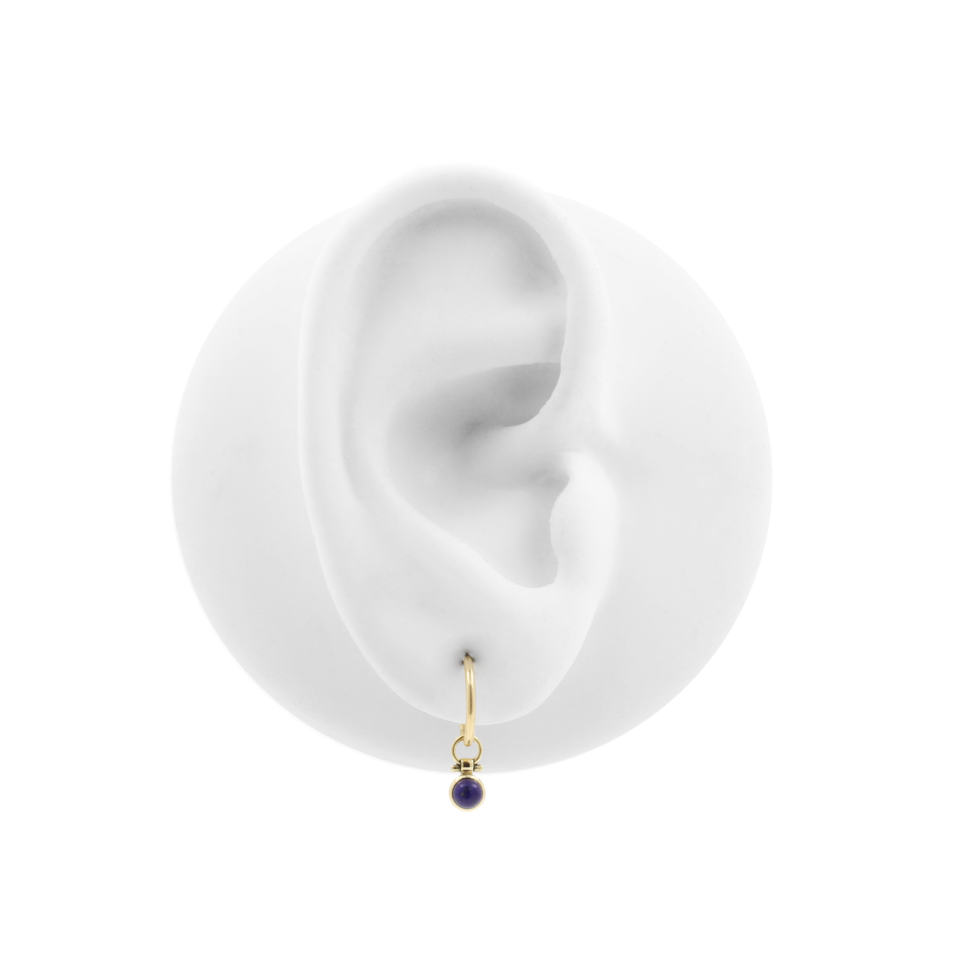 18 Karaats Goud Click Ring Bedel - Lapis Lazuli