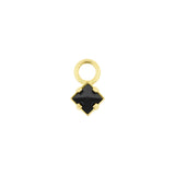 18 Karat Gold Click Ring Charm - Pyramid Nano Gem