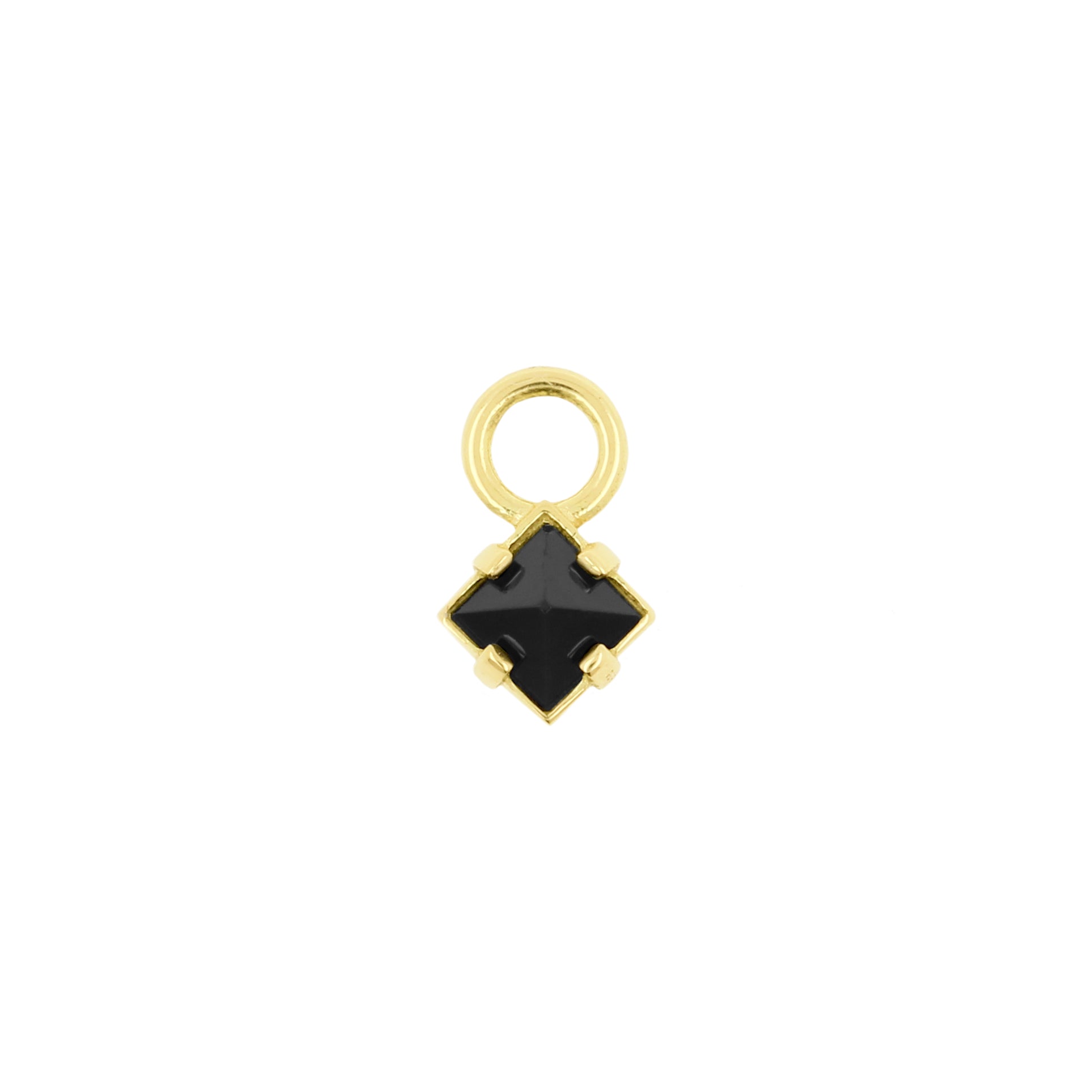 18 Karaats Goud Click Ring Bedel - Pyramide Nano Gem