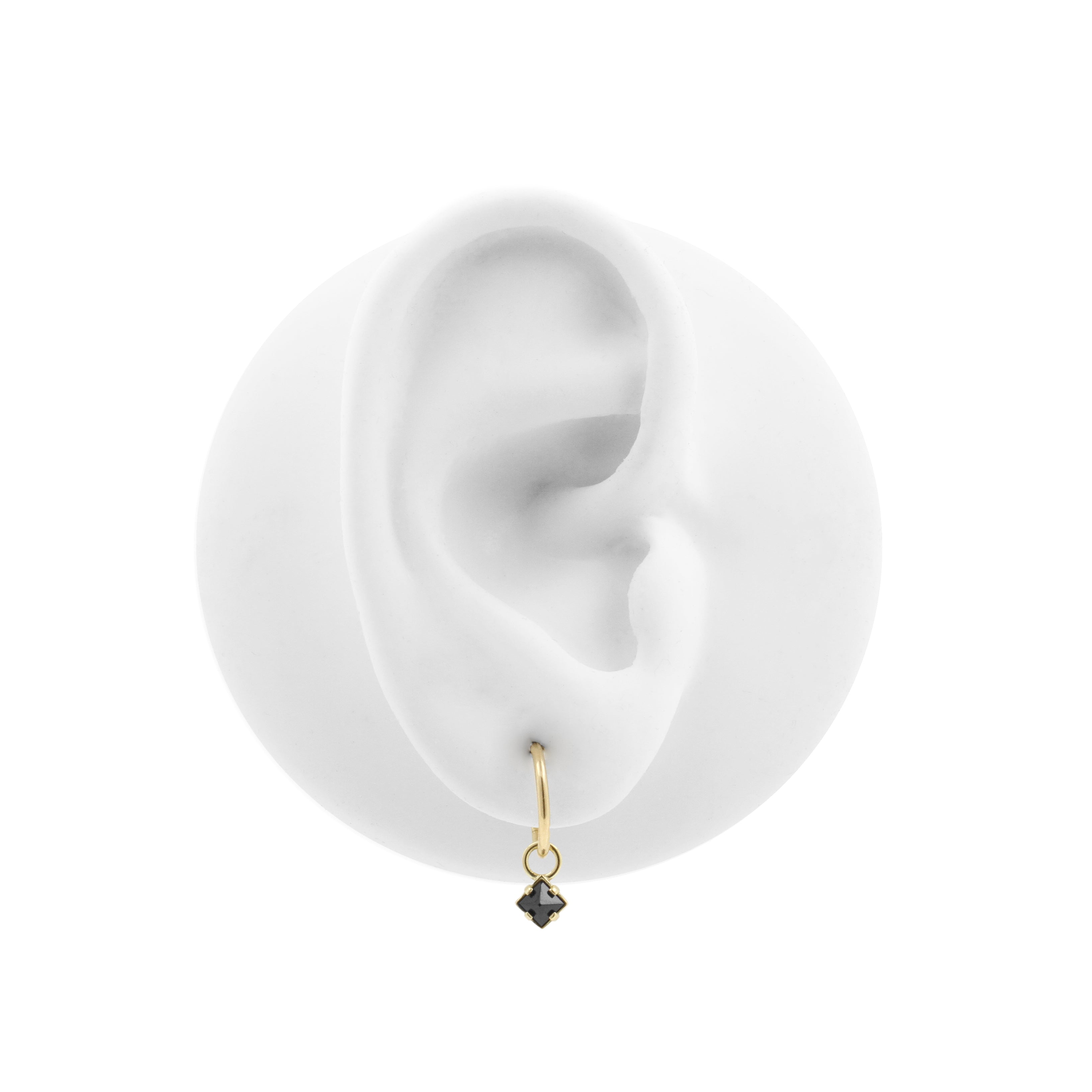 18 Karaats Goud Click Ring Bedel - Pyramide Nano Gem