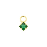 18 Karat Gold Click Ring Charm - Pyramid Nano Gem