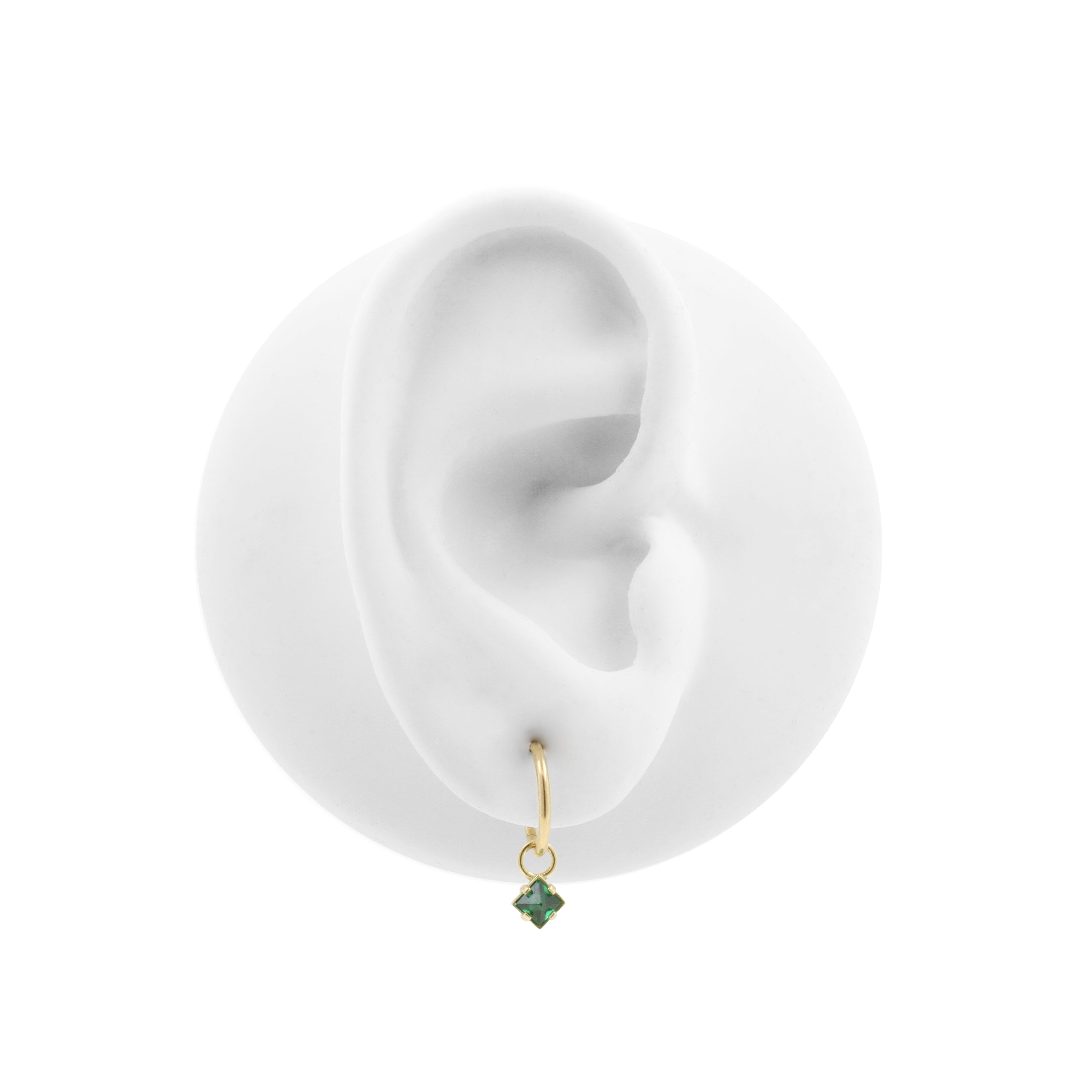 18 Karaats Goud Click Ring Bedel - Pyramide Nano Gem