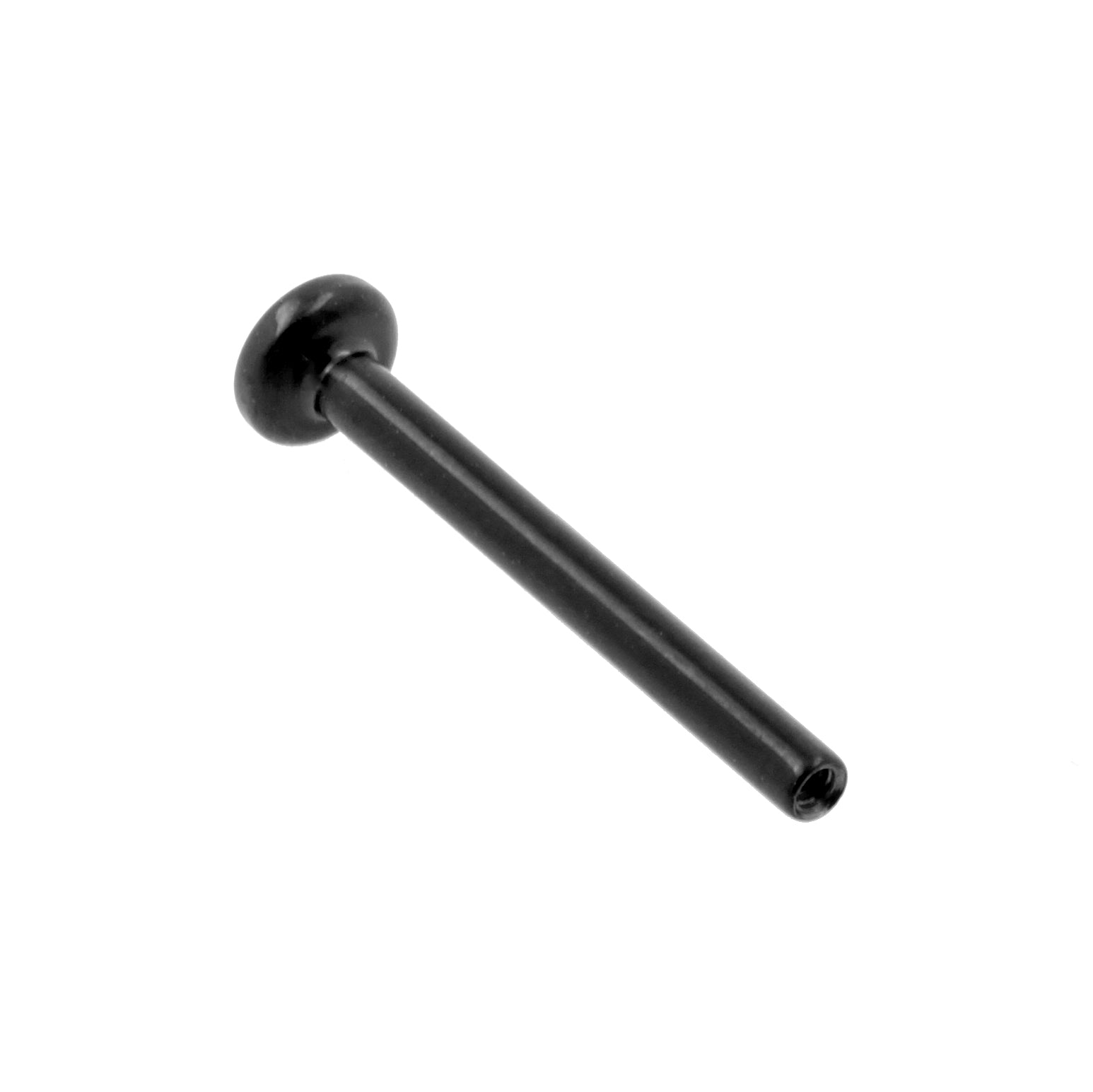 Titanium Labret Stud - 3 mm Disc Black