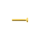 Titanium Labret Stud - 3 mm Disc Gold