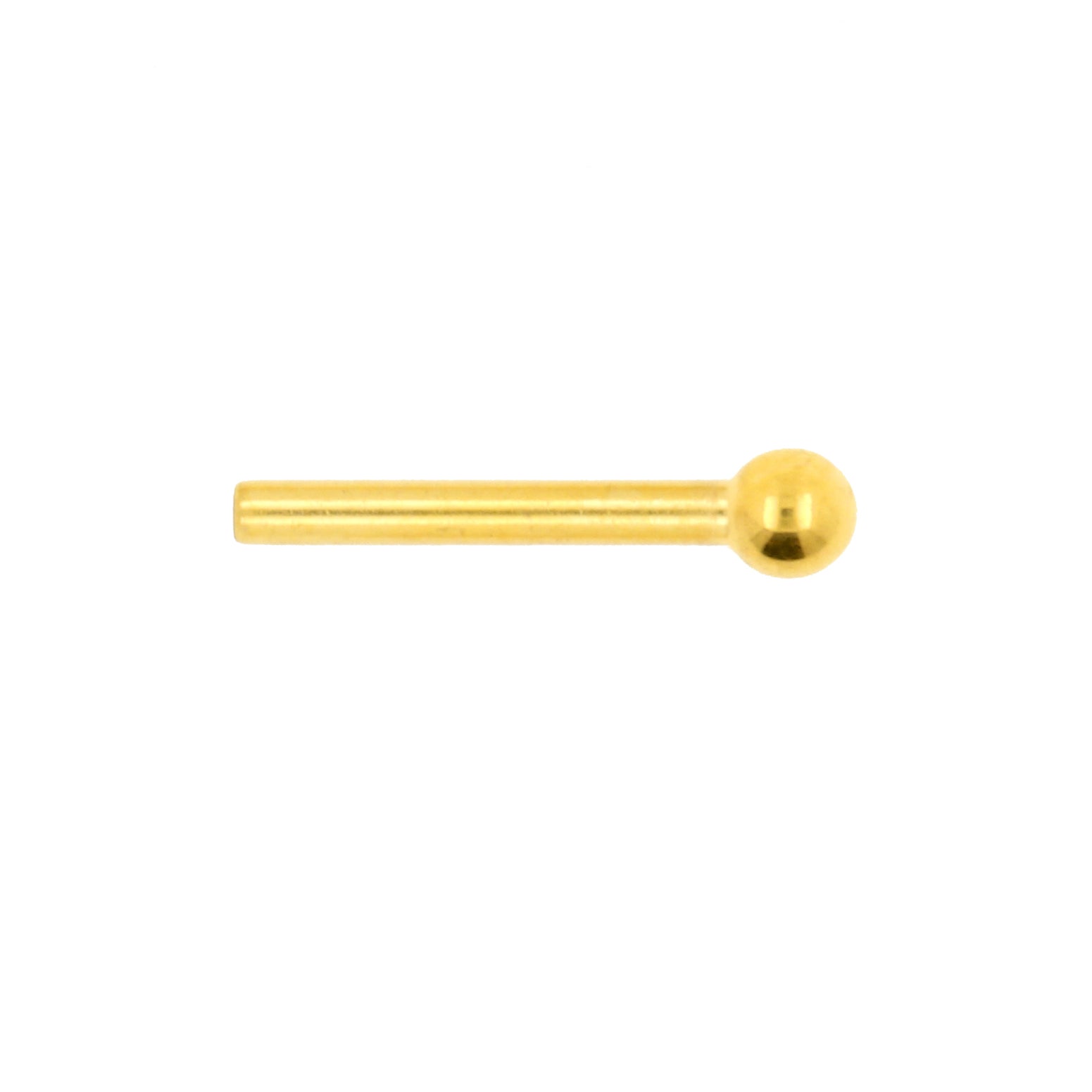 Titanium Barbell Post Gold