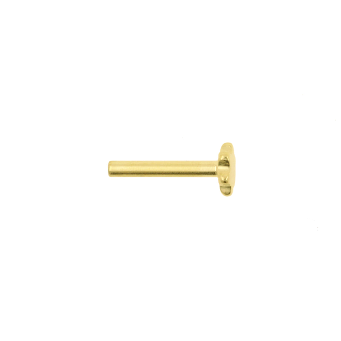 Titanium Flatback Stud - Bloemvorm Goud