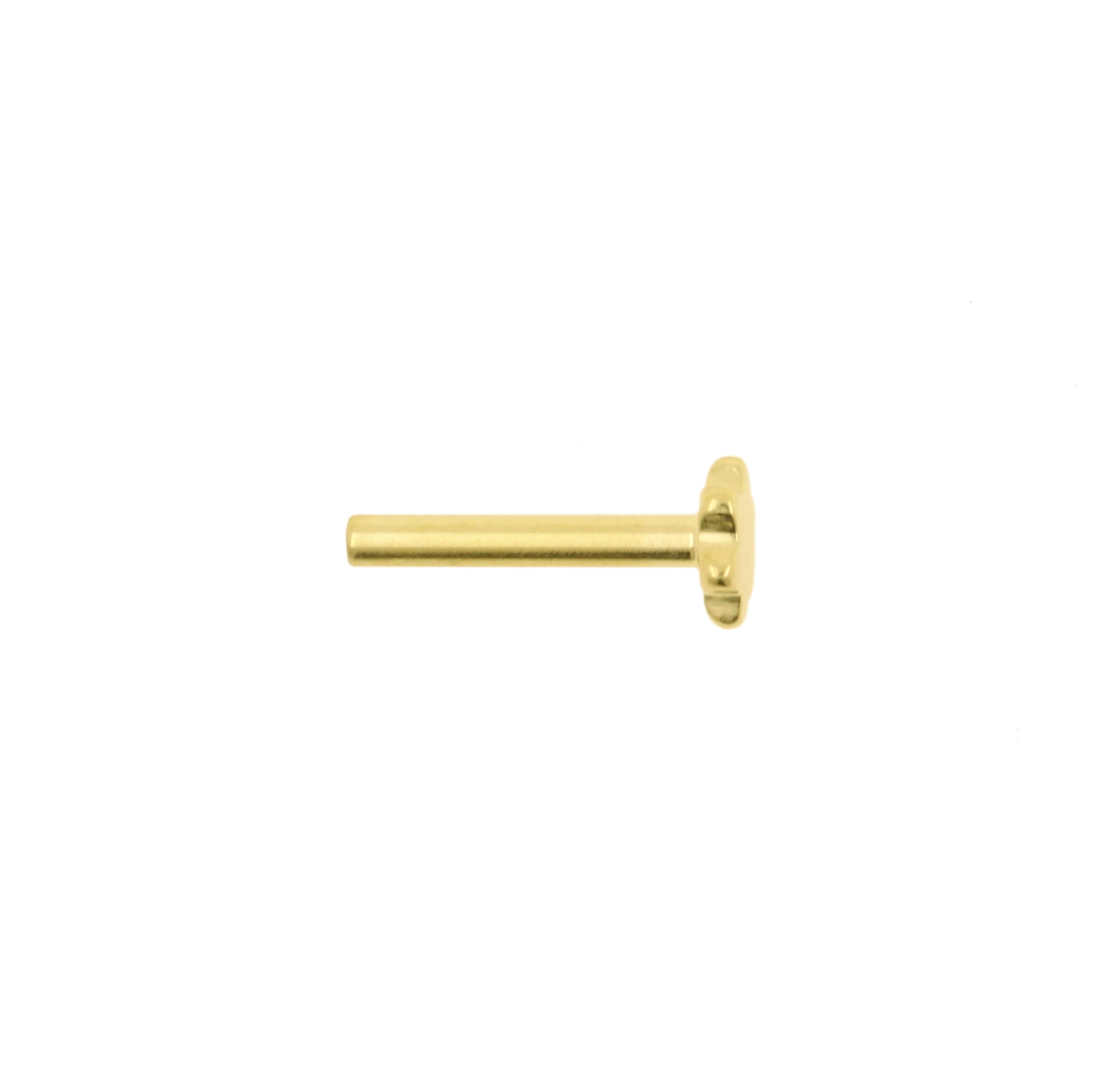 Titanium Flatback Stud - Bloemvorm Goud