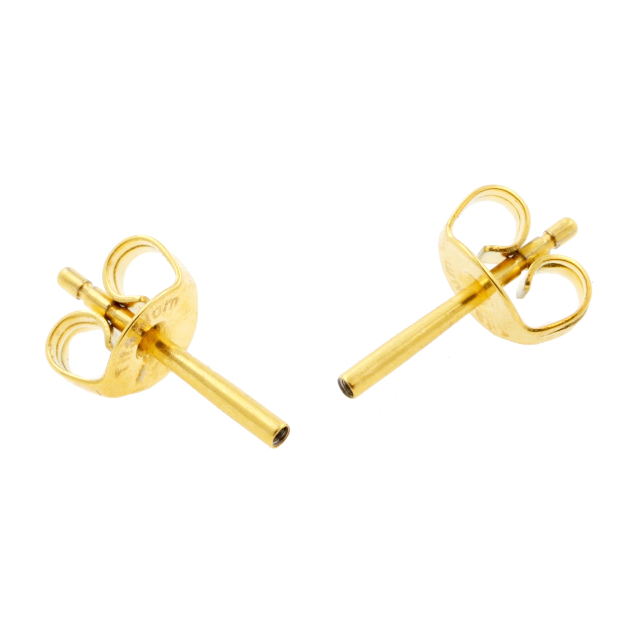 Titanium Ear Studs Gold