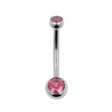 Titanium Banana Met Zirkonia Red