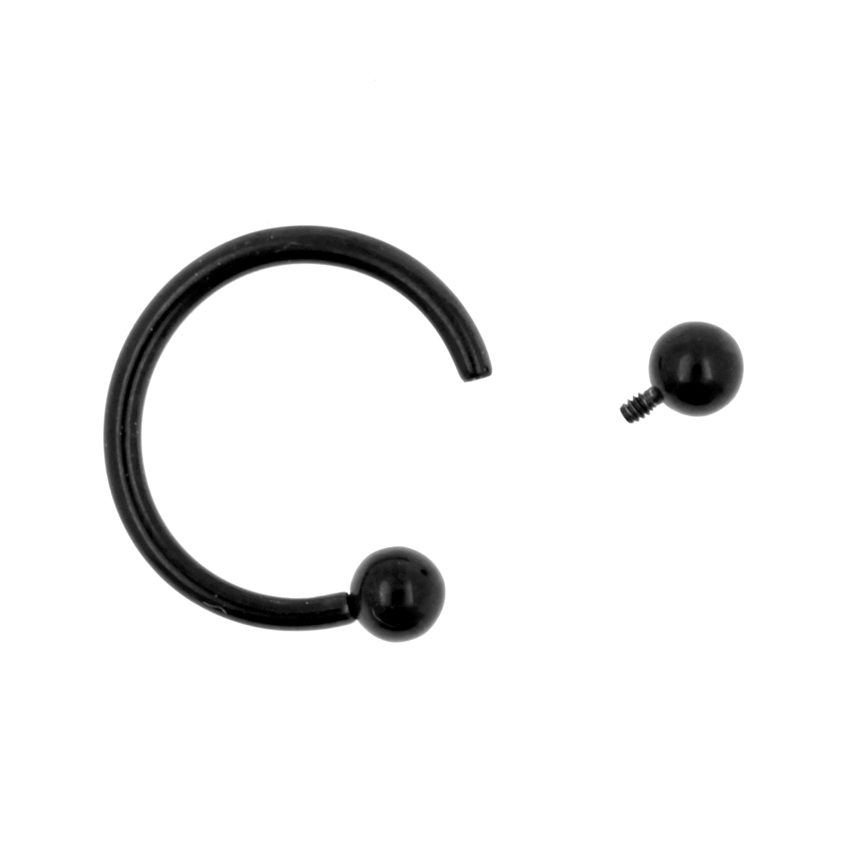 Titanium Circular Barbell Black