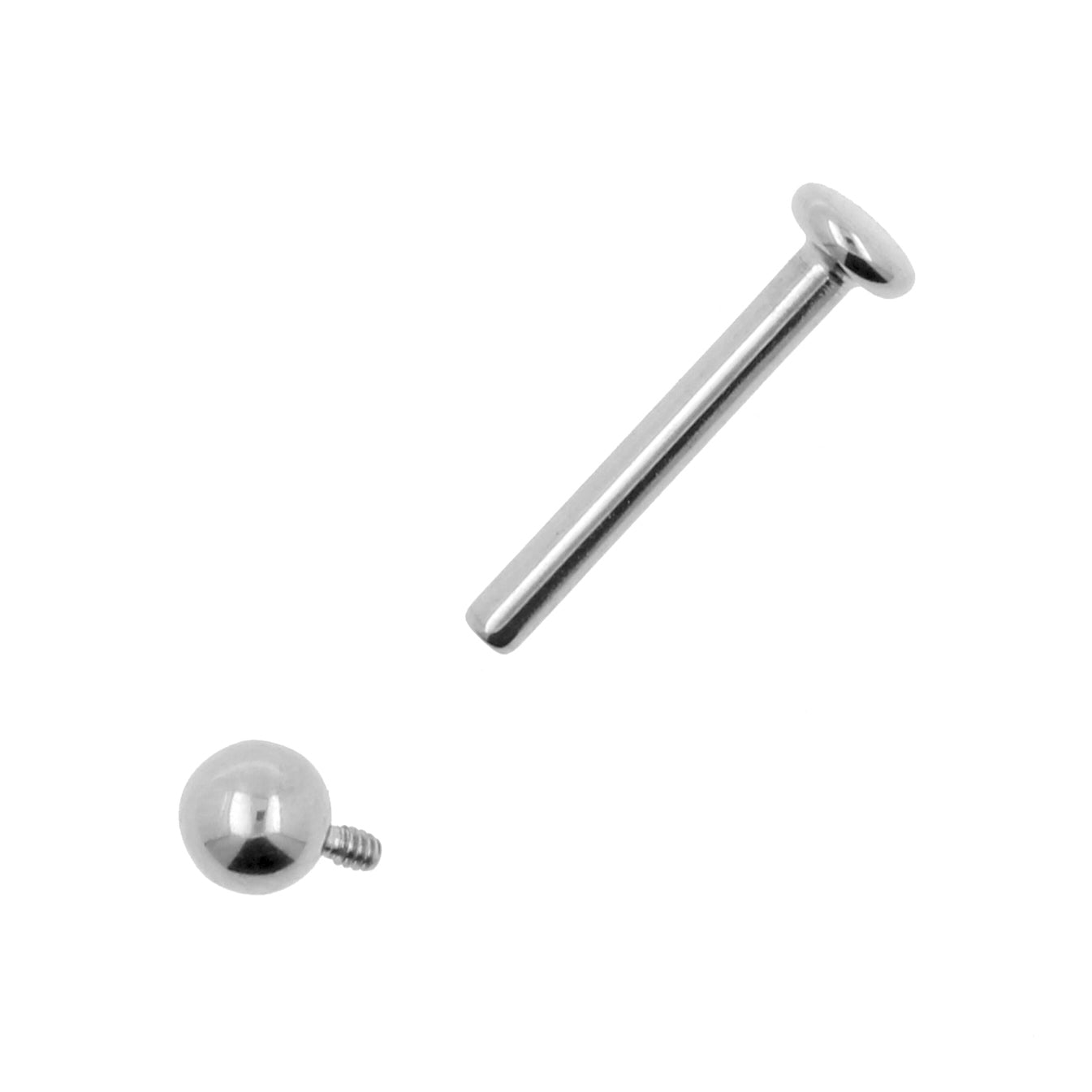 Titanium Labret Zilver