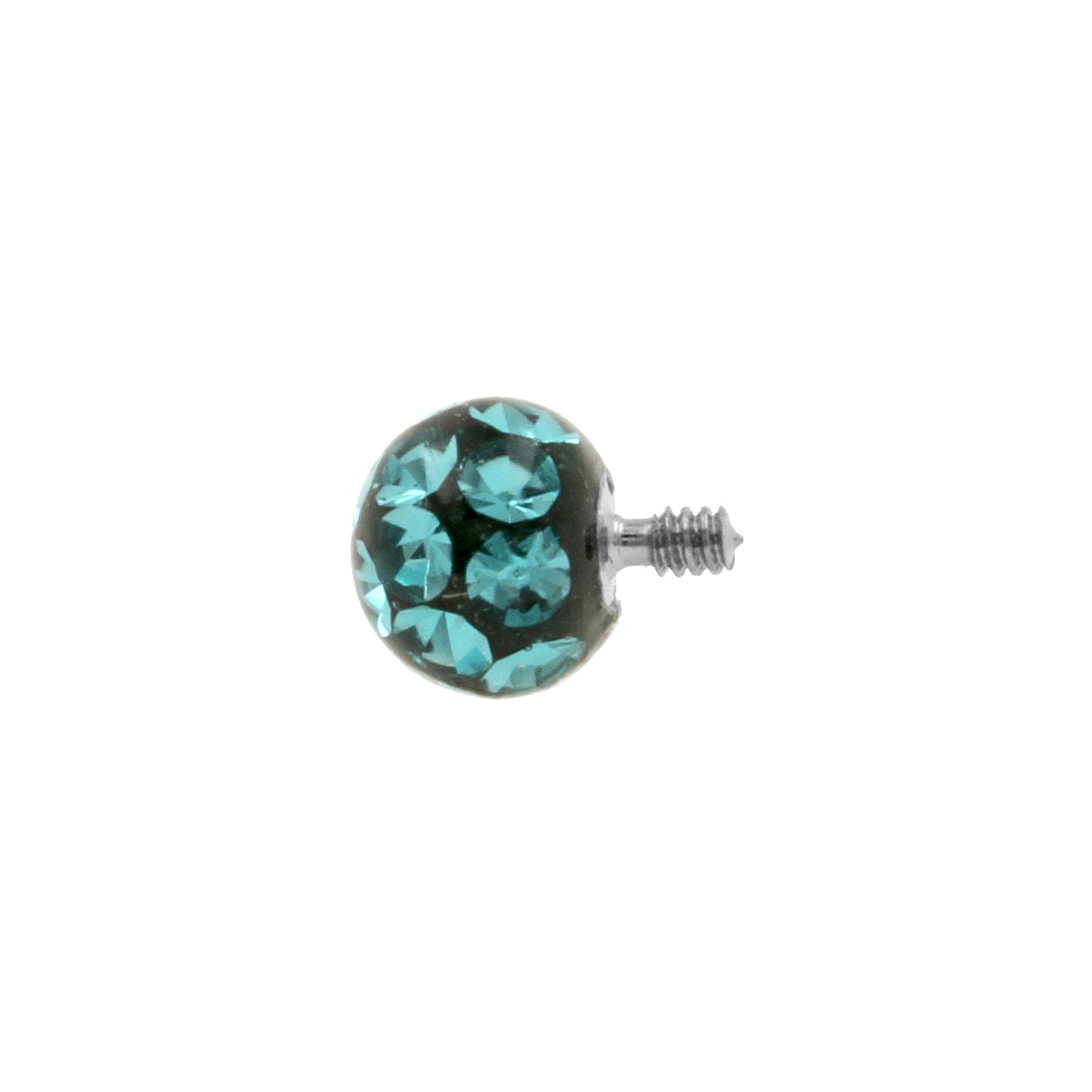 Titanium Multi-Jewelled Balletje Blue Zircon