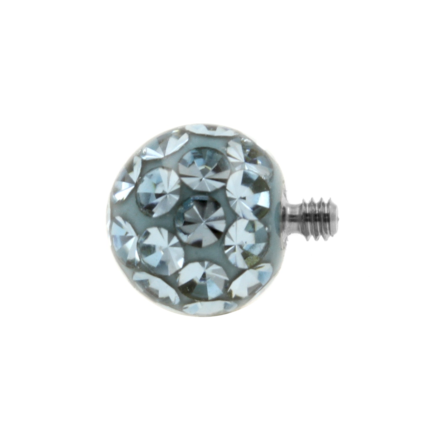 Titanium Multi-Jewelled Balletje Aquamarine