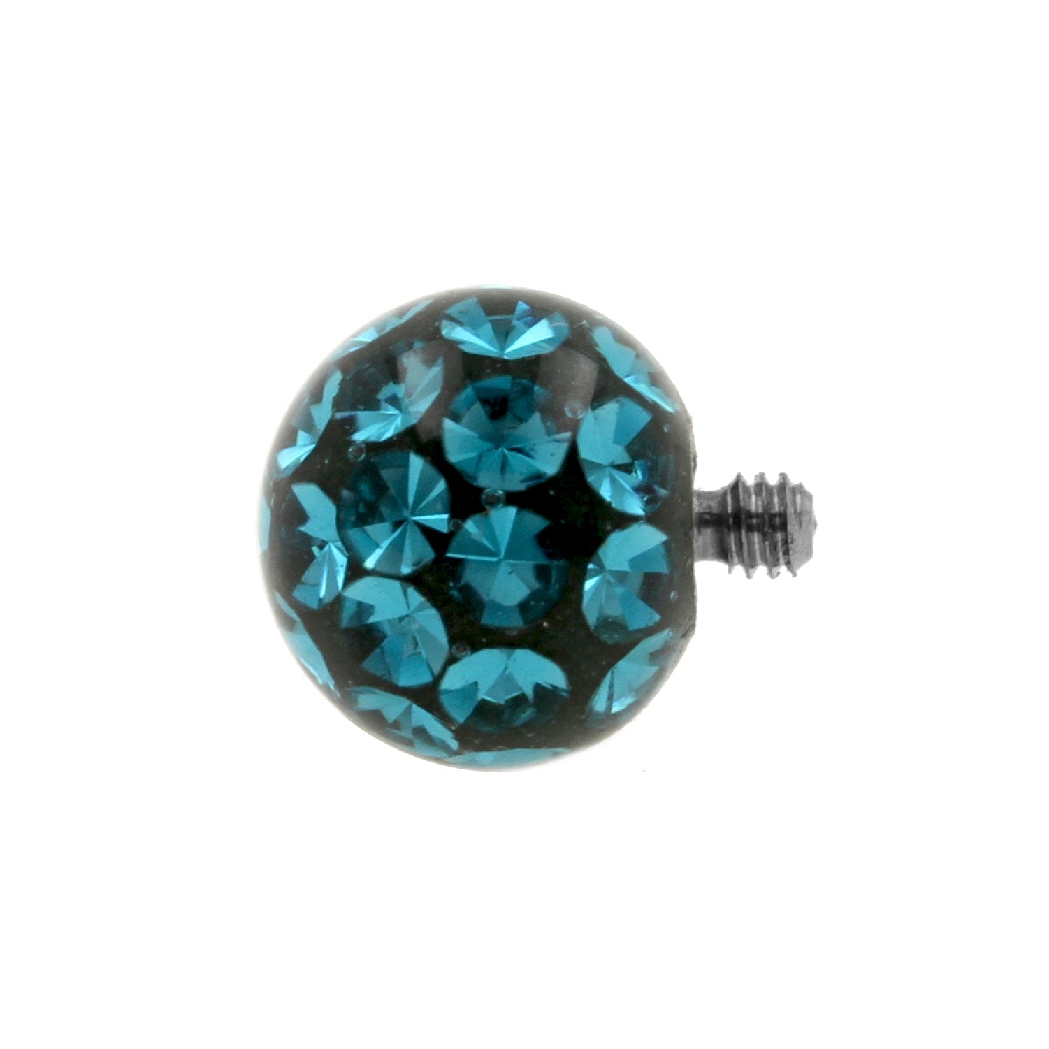 Titanium Multi-Jewelled Balletje Blue Zircon