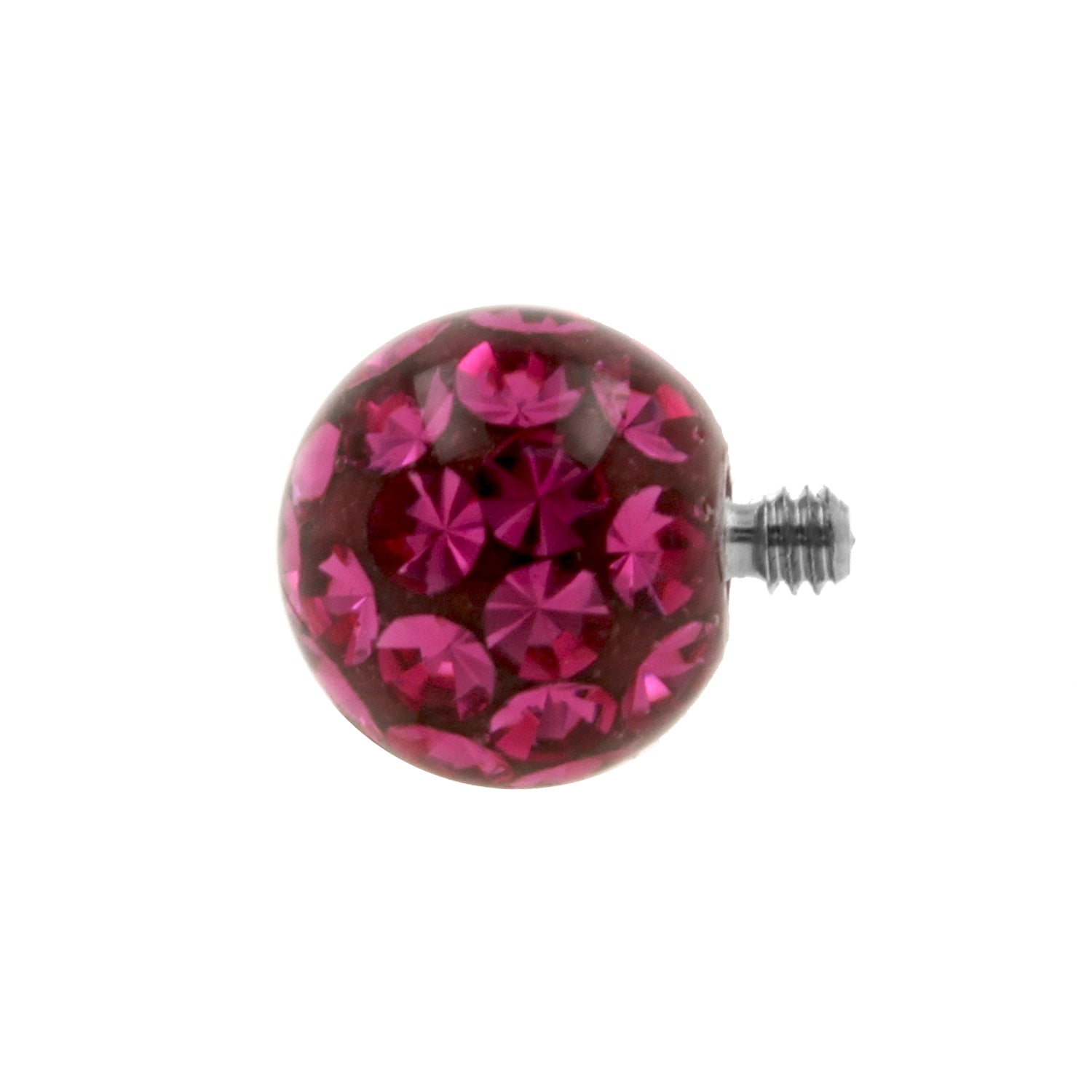 Titanium Multi-Jewelled Balletje Fuchsia