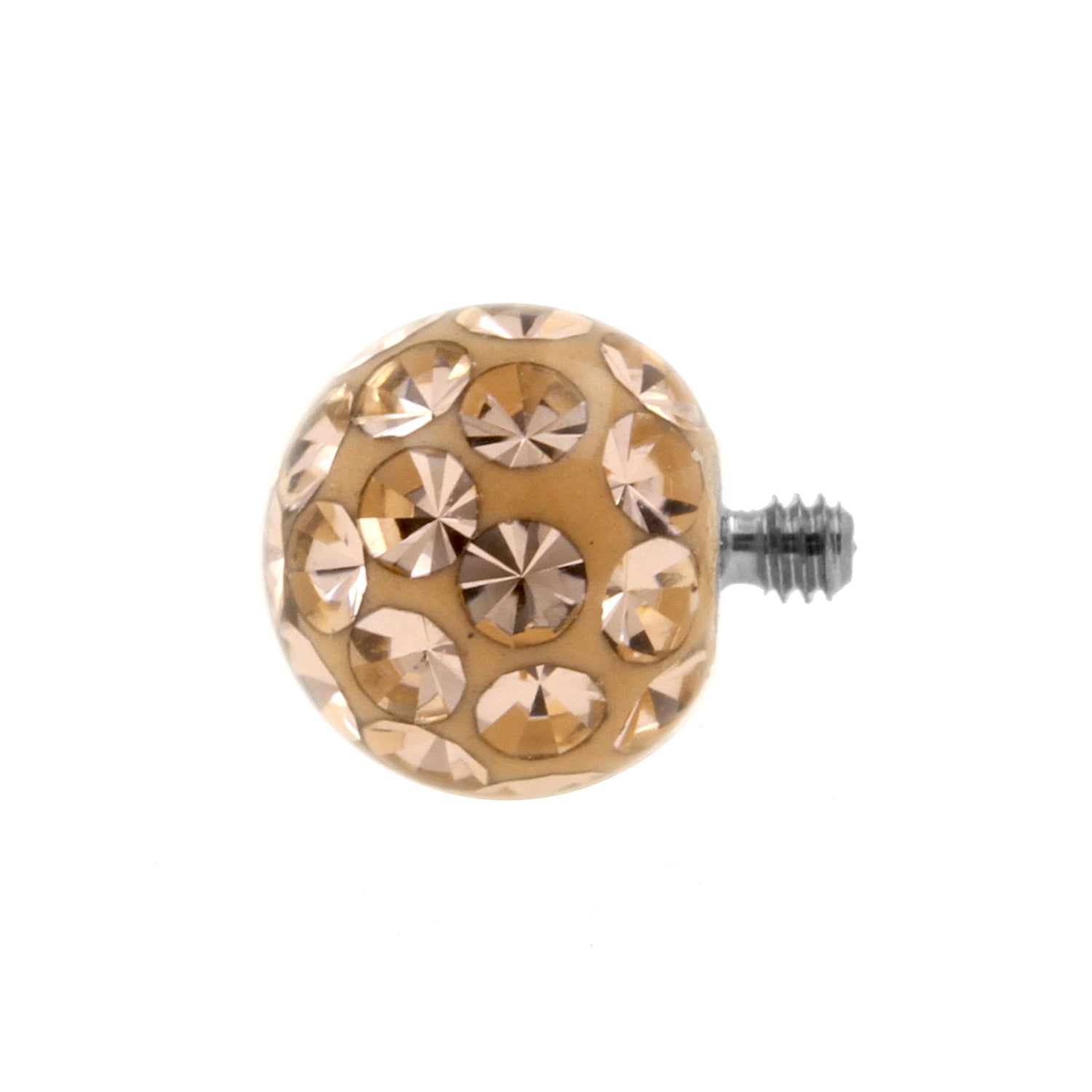 Titanium Multi-Jewelled Balletje Light Peach