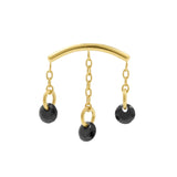 Titanium versteckte Helix-Kurve mit Zirkonia Gold