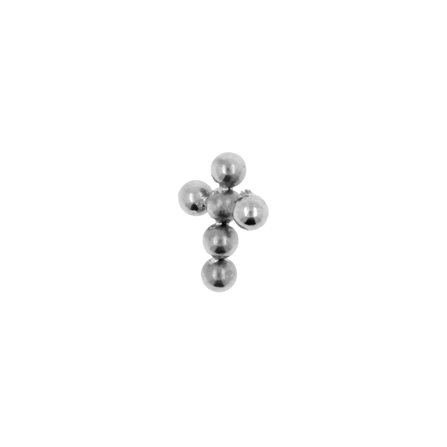 Titanium Cross Cluster Silver