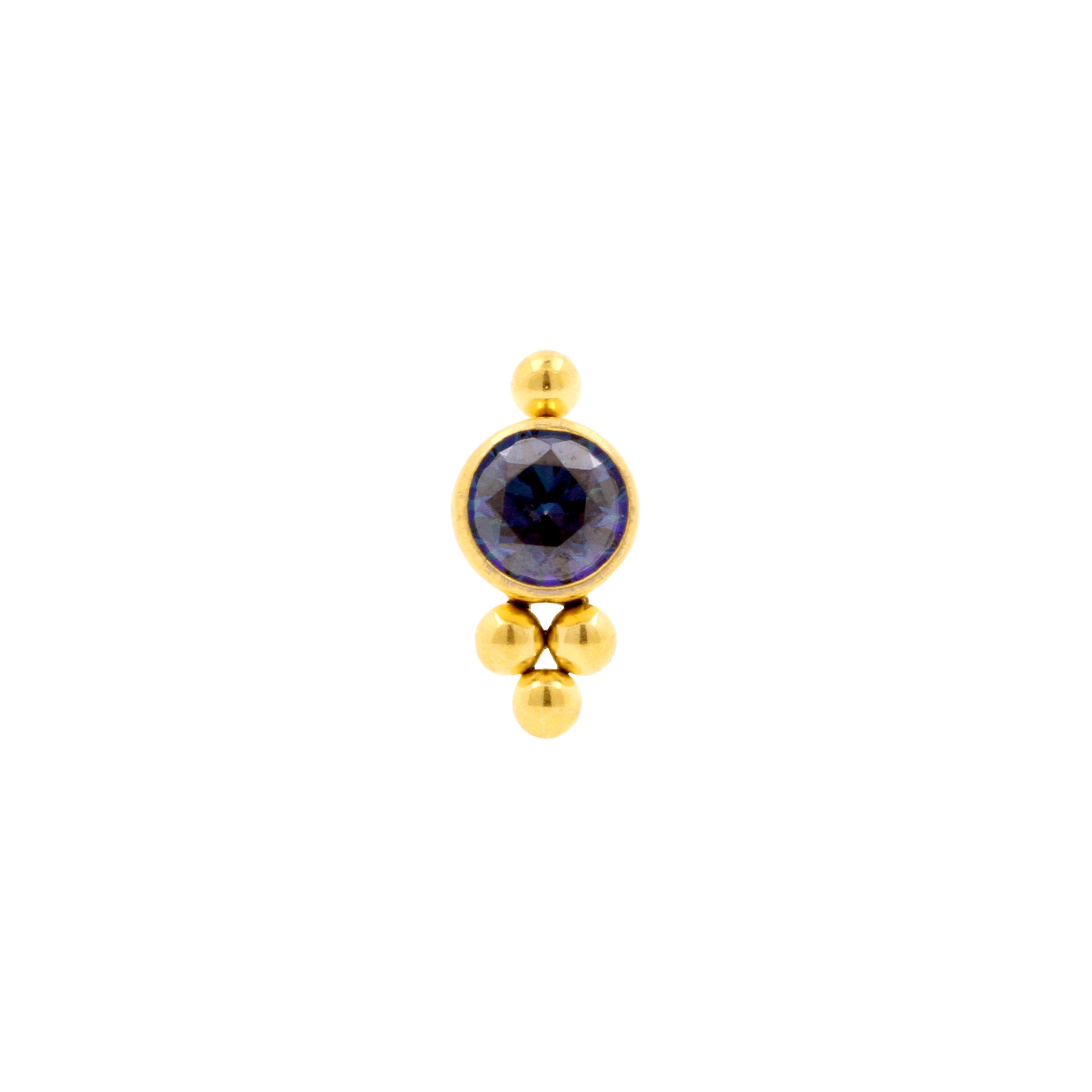 Titanium Zirkonia Cluster - Goud Royal Blue