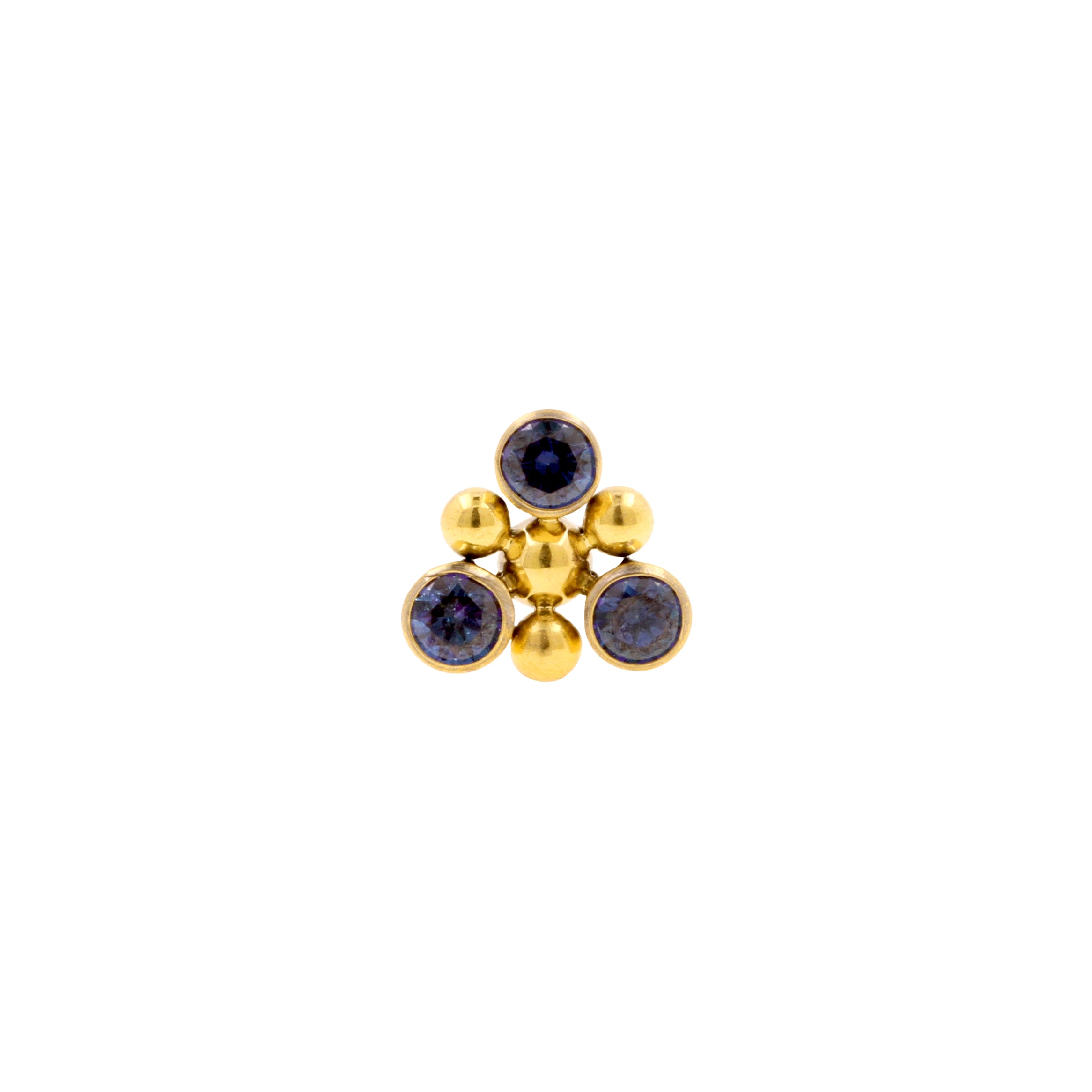 Titanium Zirkonia Cluster - Goud Royal Blue