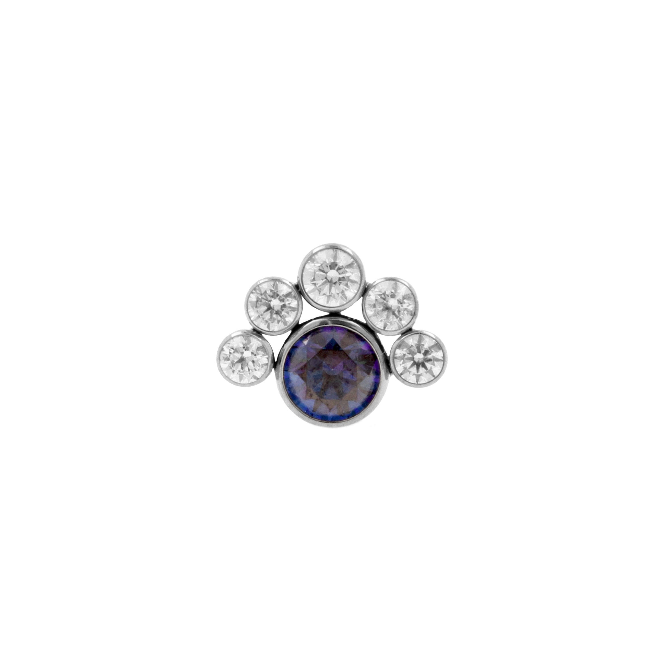 Titanium Zirkonia Cluster Royal Blue