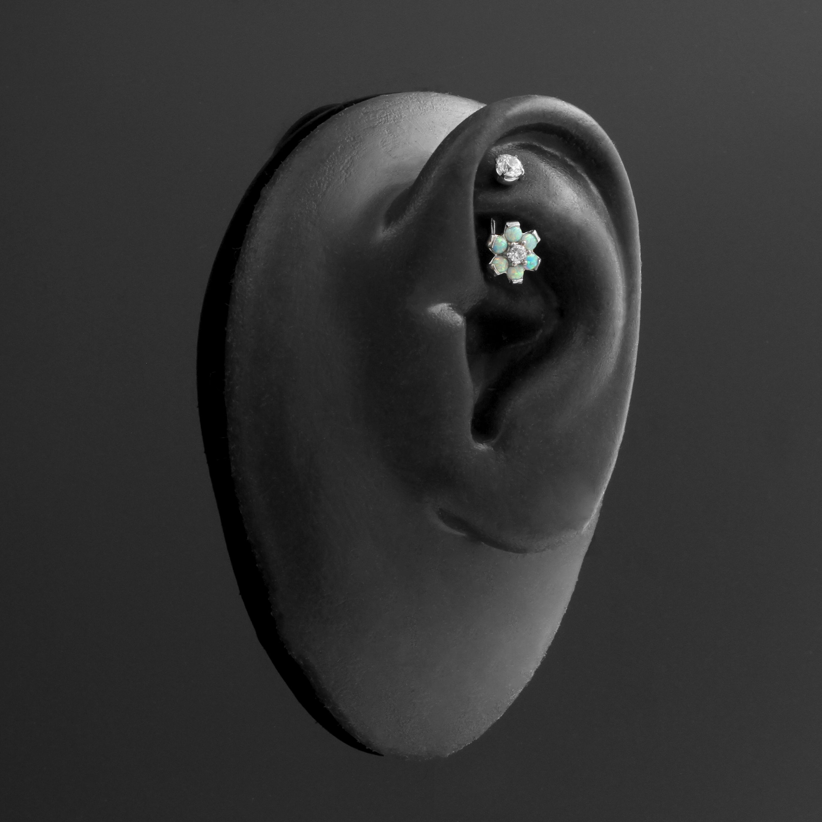 PunkTracker 14G Micro Dermal Anker Tops Kubieke Zirkoon Chirurgisch Staal Dermal Piercing Sieraden Oppervlak Huid Dermal Piercing Kit, 2.5/3/4mm, Metaal PunkTracker 14G Micro Dermal Anker Tops Kubieke Zirkoon Chirurgisch Staal Dermal Piercing Sieraden Oppervlak Huid Dermal Piercing Kit, 2.5/3/4mm, Metaal