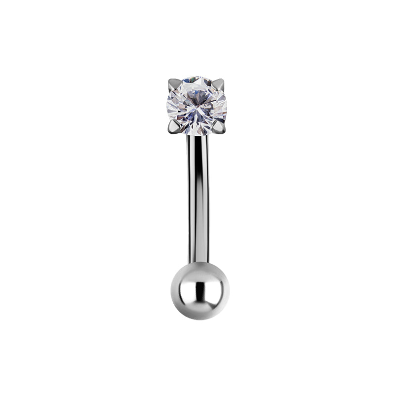 Titanium Zirkonia Rook Piercing Zilver