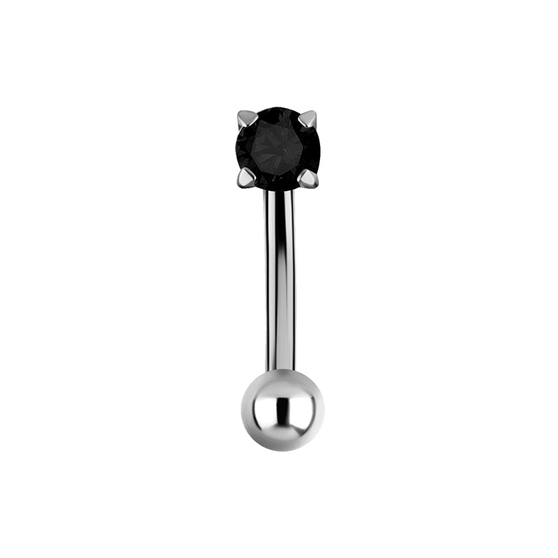 Titanium Zirkonia Rook Piercing Zilver